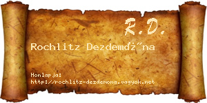 Rochlitz Dezdemóna névjegykártya